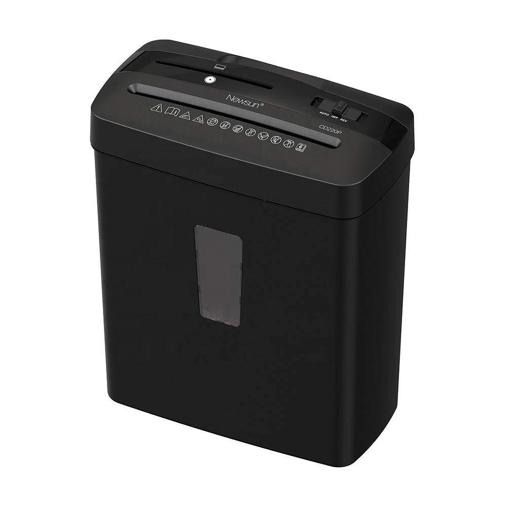 Best China Cross Cut 6 Sheets Trade Paper Credit Card CD Shredder CD220P for Home and Office Use