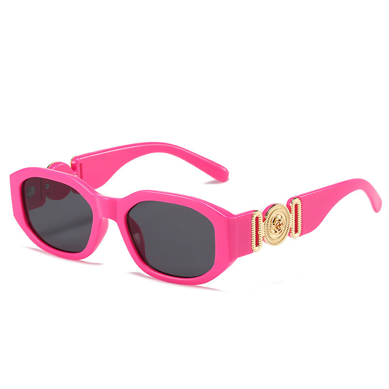 New Small Trendy Sun glasses Unique Pattern Fashion Ladies Sunglasses Polygonal Glasses Personality Sunglasses