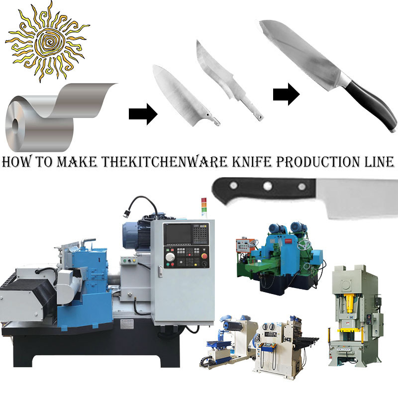 SunGlory cnc 3 axis surface knife grinder scissor manufacturing machines metal spoon fork kitchen knife making grinding machines