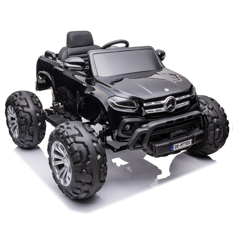 Benz Monster Truck licensed electric cars for 10 year olds kids to drive big 24v off road 4X4  ride on car leather seater