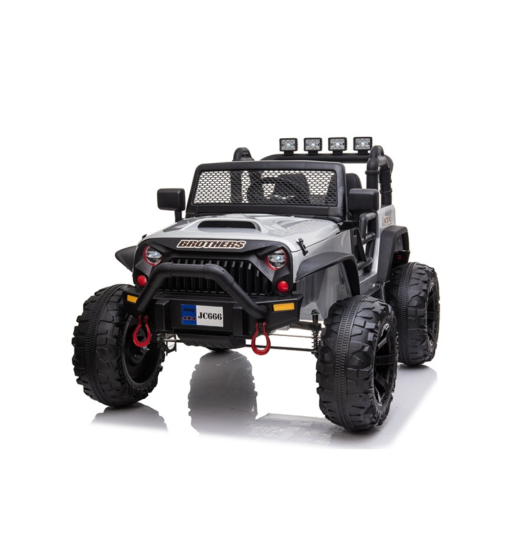 4X4 big 2 seater Electric power wheel 12v kids ride on CARS with remote control Eva wheels, leather seater MP4 UTV FOR BIG KIDS