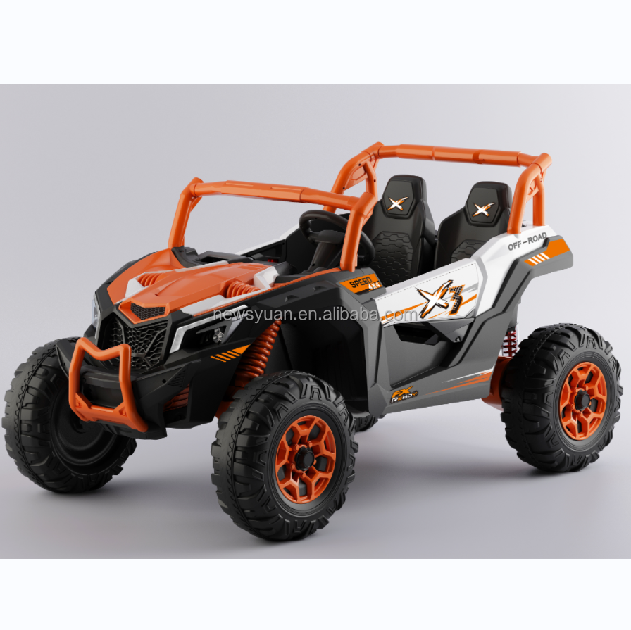 2 seater 24 Volt ride on cars for toddlers rubber wheels kids big UTV child electric 10 year old battery powered 032 2.4G remote