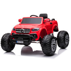 Benz Monster Truck licensed electric cars for 10 year olds kids to drive big 24v off road 4X4  ride on car leather seater