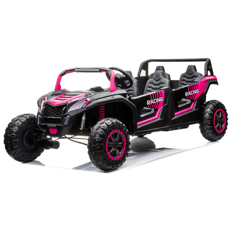 4 seaters 24 Volt Big UTV Child Electric Car Kids UTV Ride On Car Battery kids toy car with remote control Leather seater