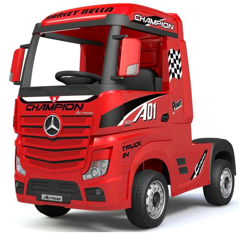 New Model Kids Electric Ride On Baby Car Mercedes-Benz Actros Truck Children's Electric Car Four-Wheel Remote Control Baby Truck