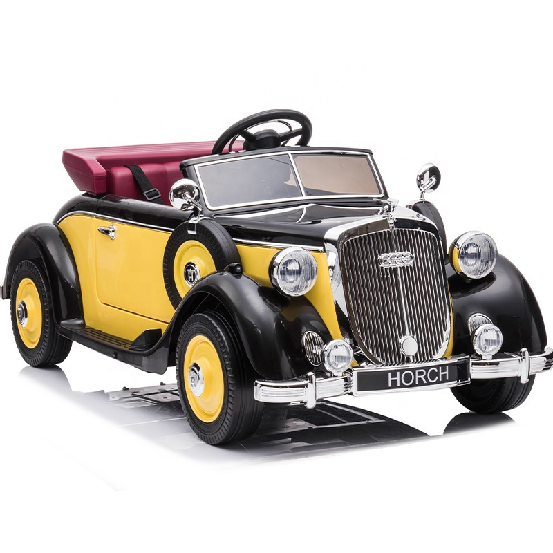 HORCH licensed 24v battery parent child interaction mode electric classic ride-on cars  Remote Control EVA Wheels Leather Seat