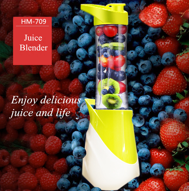 fruit smoothie bottle blenders cold press juicer BPA free with high speed fruit grinder