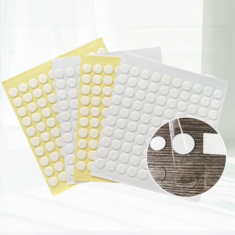 High Sticky Washable Die Cut Two Side Gel Glue Double Sided Transparent Round Circles Nano Adhesive Tape Pad