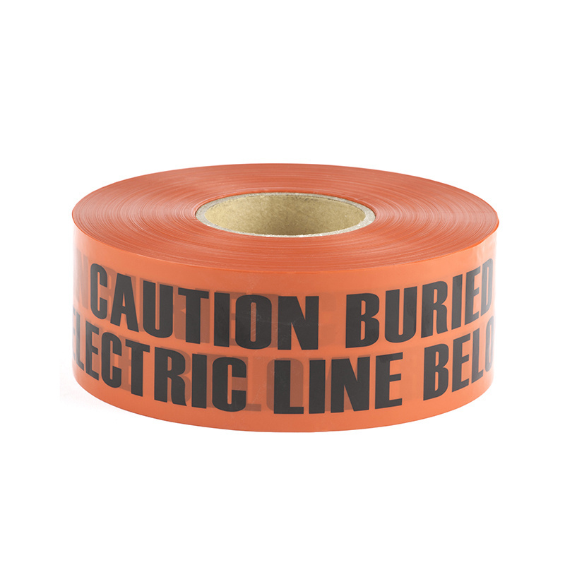 Custom Detectable Non Adhesive PE Electrical Roll Support Pvc Esd Road Floor Flagging Warning Marking Tape