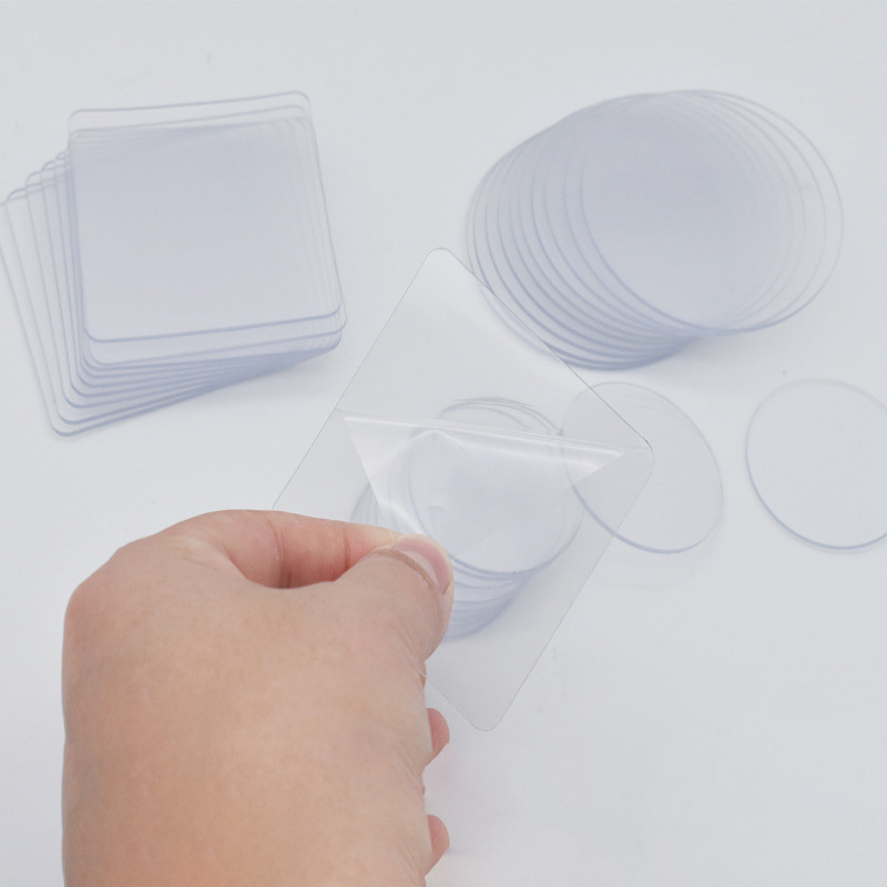 High Sticky Washable Die Cut Two Side Gel Glue Double Sided Transparent Round Circles Nano Adhesive Tape Pad