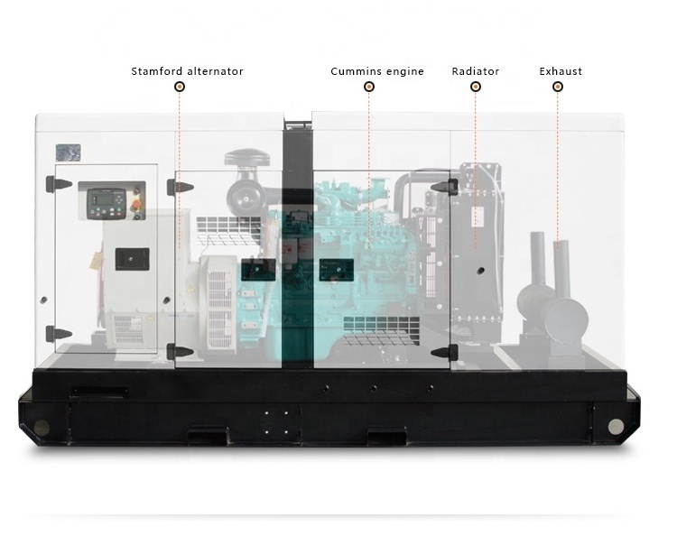 Powered by Cumins 120 kw diesel generator engine 150 kva diesel genset