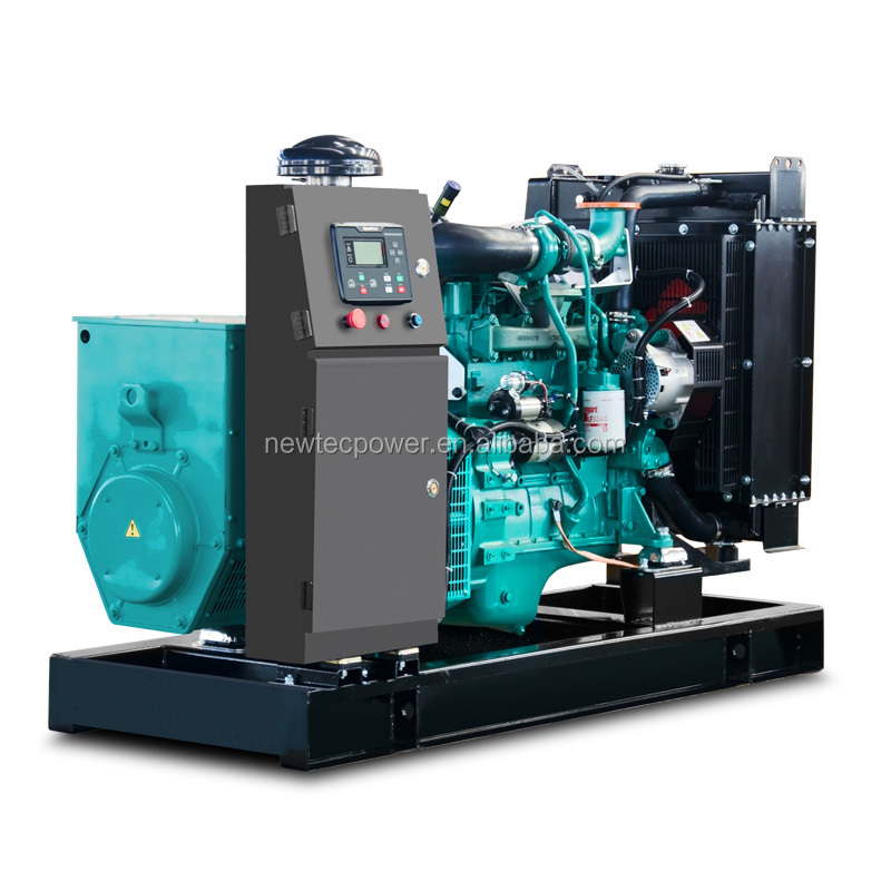 open 30kw 40kw 50kw 80kw 90kw 100kw diesel generator powered by cummins engine