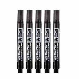 Non- Toxic Quick Drying Oil Based Waterproof Permanent Paint CD Marker Pen Black for Marking