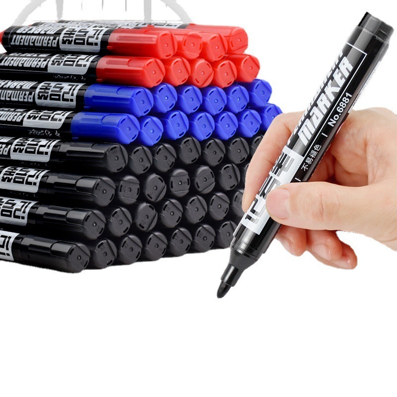 Non- Toxic Quick Drying Oil Based Waterproof Permanent Paint CD Marker Pen Black for Marking