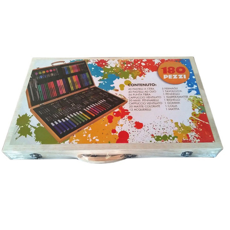 Back to School Art Supplies  Kids Art Painting 180 pcs Wooden Box Art Set