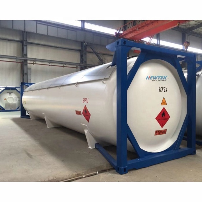 Compressed Liquefied Gas LPG Propane Chlorine 40ft ISO Tank Container