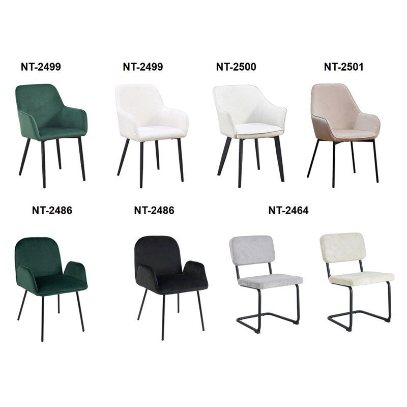 Wholesale Modern Cheap Home Furniture Nordic Style Hotel Restaurant Dining Room Chair Comfortable Upholstered Dining Chairs