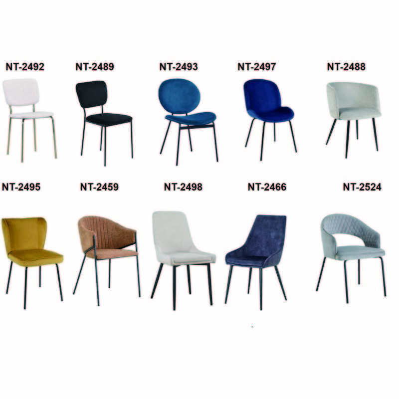 Wholesale Modern Cheap Home Furniture Nordic Style Hotel Restaurant Dining Room Chair Comfortable Upholstered Dining Chairs