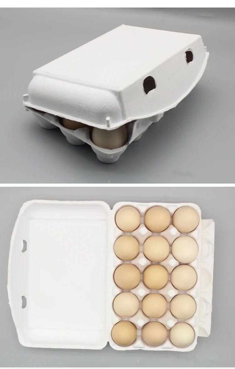 Wholesale Eco-Friendly 3*5 Bulk Egg Tray 10-15 Egg Carton Box for Chicken Eggs Food Print & Waste Made from Paper and Pulp