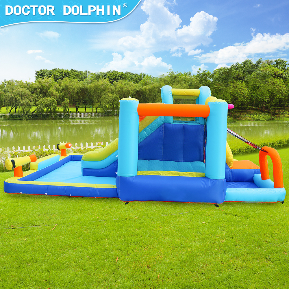 Doctor Dolphin inflatable castle slide spiderman inflatable bouncer house used commercial bounce houses for sale