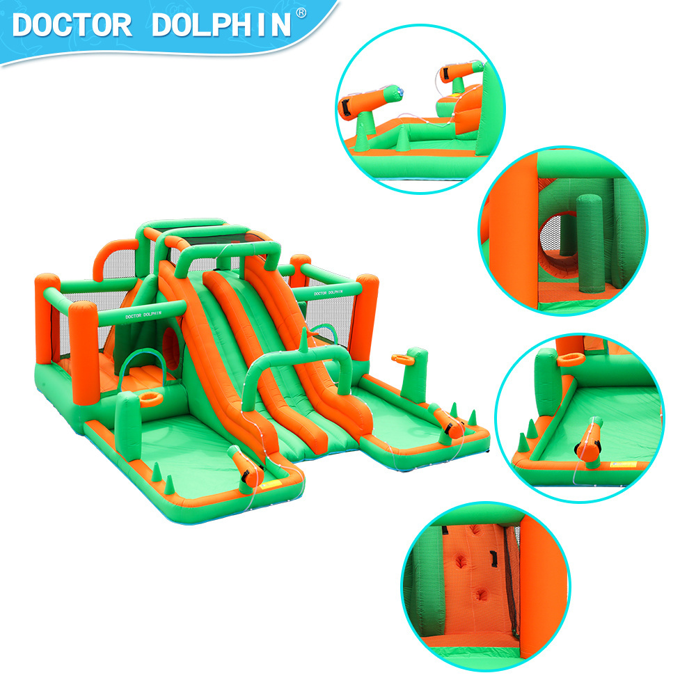 Party Top Quality Outdoor Grade Green Kids Carnival Bounce House Inflatable Jumping Bouncy Castle Water Slide