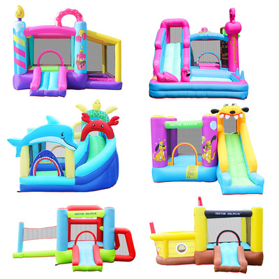 Doctor Dolphin High Quality commercial kids water slide Jumping bounce house bouncer castles inflatable bouncy castle