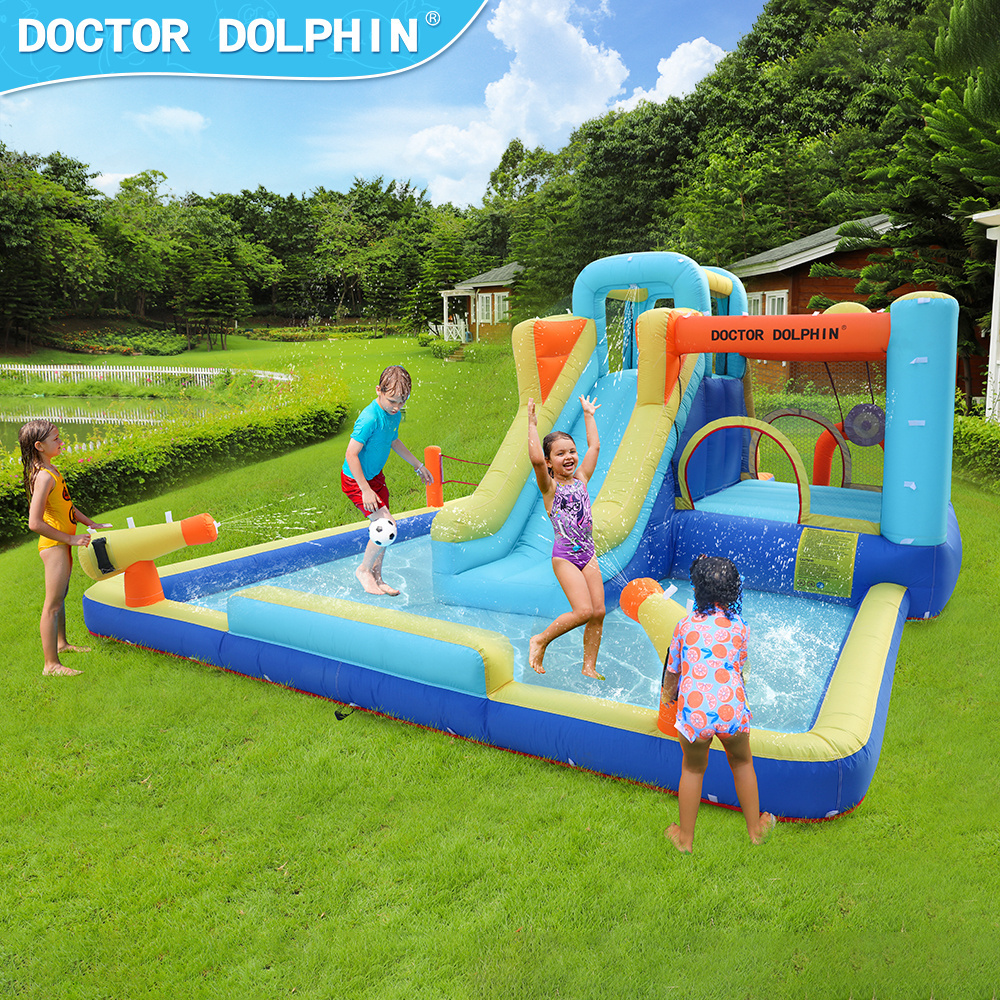 Doctor Dolphin inflatable castle slide spiderman inflatable bouncer house used commercial bounce houses for sale