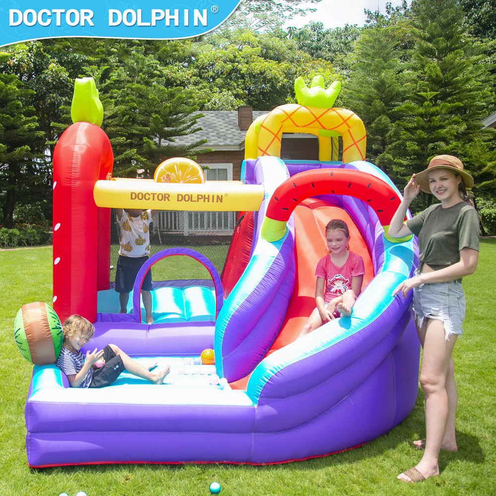 Doctor Dolphin Strawberry Boxing Super Slide Climbing Bouncing Castles Cheap Bounce House Jumping Castle