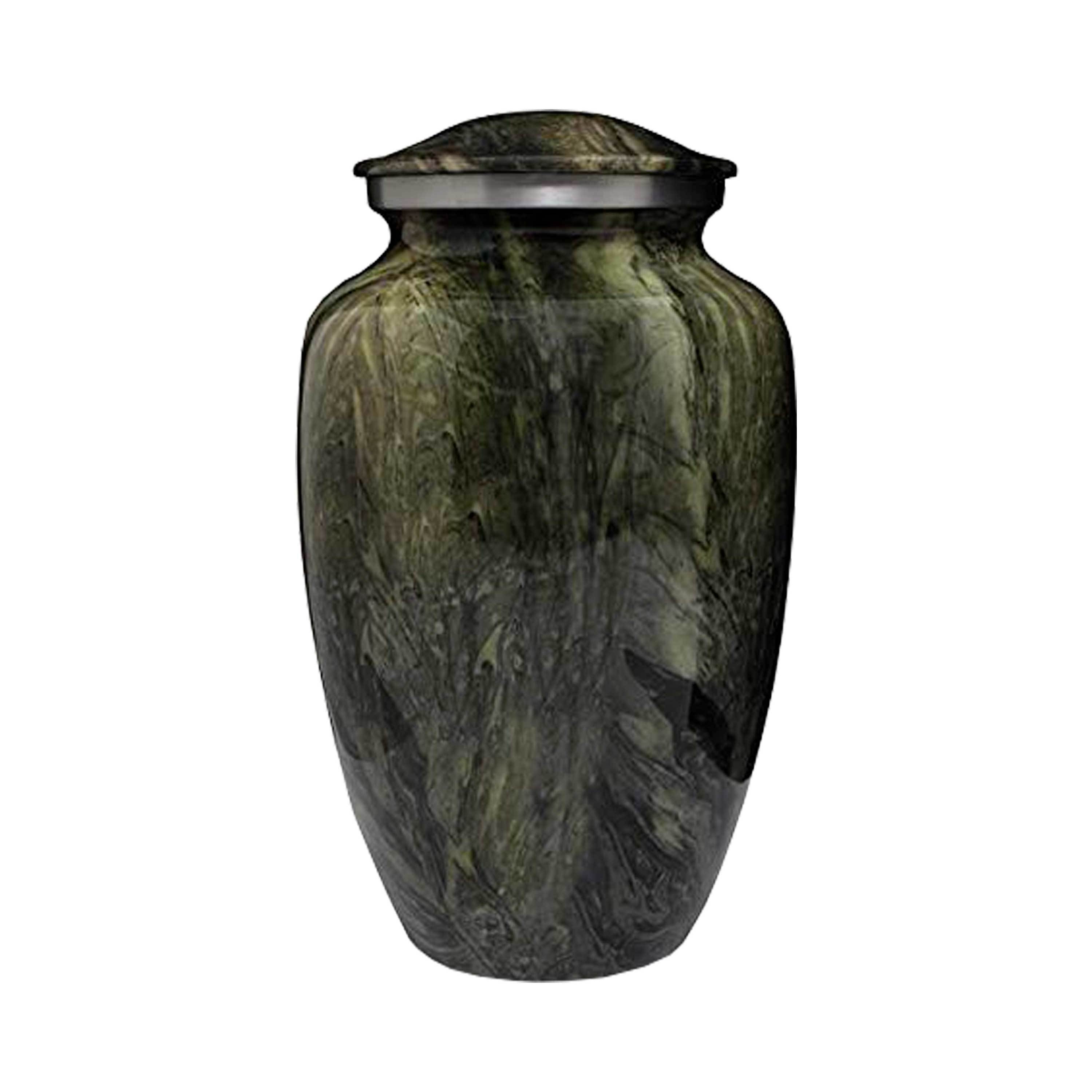 Hot Sale Royal Blue Marble Urn New Arrival Modern Style Brass Cremation Urns High on Demand Metal Funeral Supplies Cremation Urn