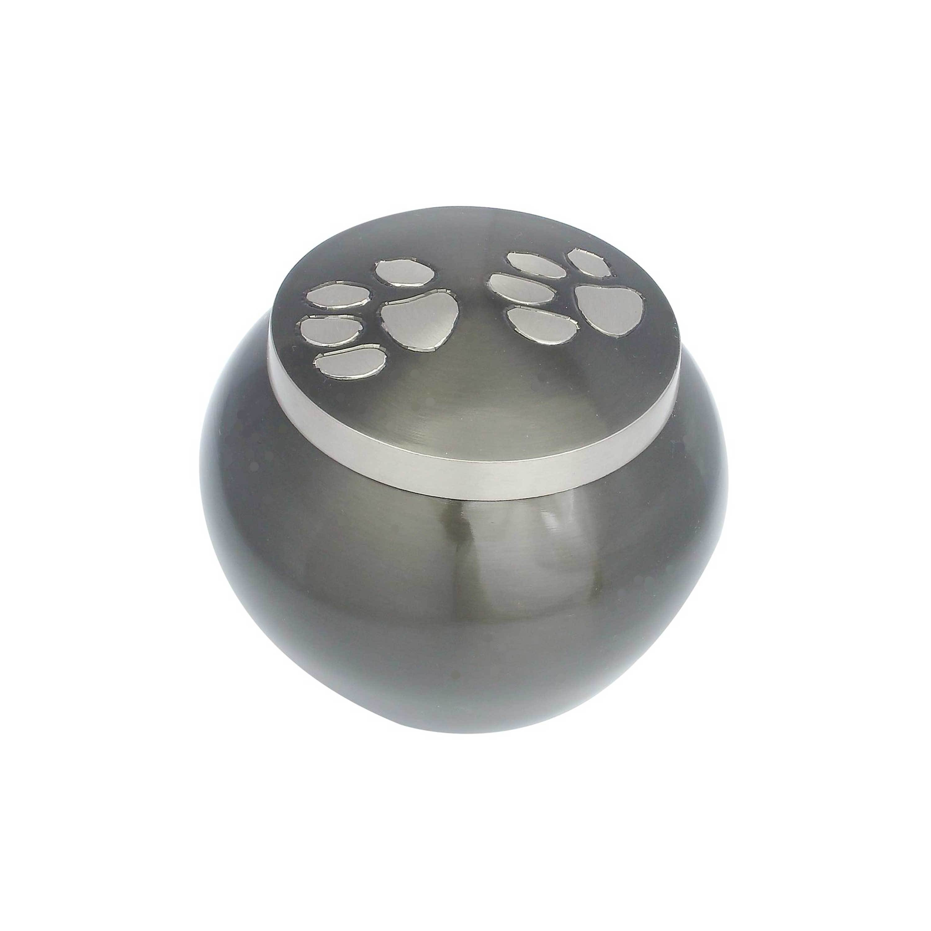 Aluminum Silver Paw Prints Engraved Pink Odyssey Urn Wholesale Stainless Steel Cats Dogs Funeral Caskets Keepsake Cremation Memo