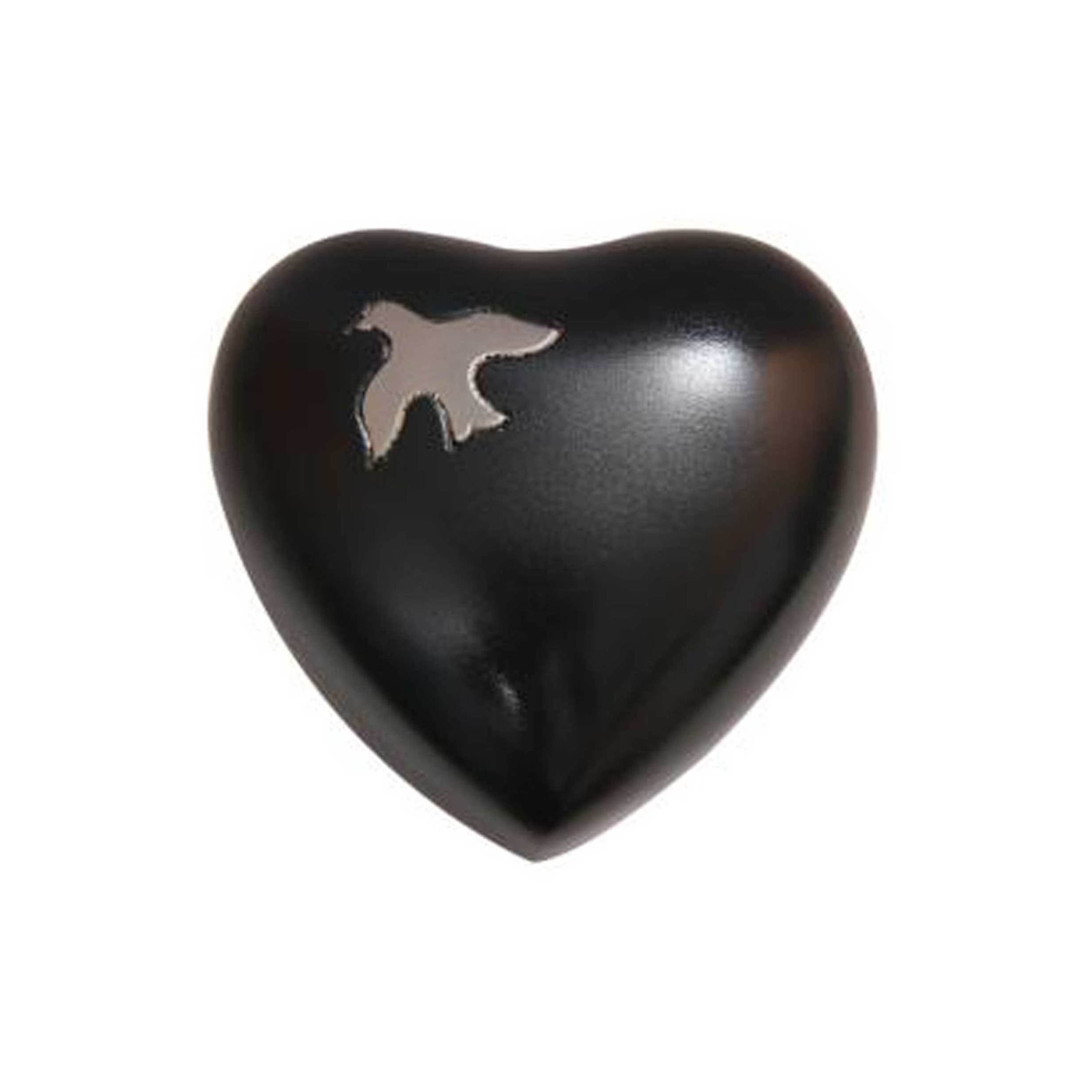 Blue Heart Shaped Mini Urn for Human Ashes Can Be Engraved in Different Colours Perfect for Cremation Urns