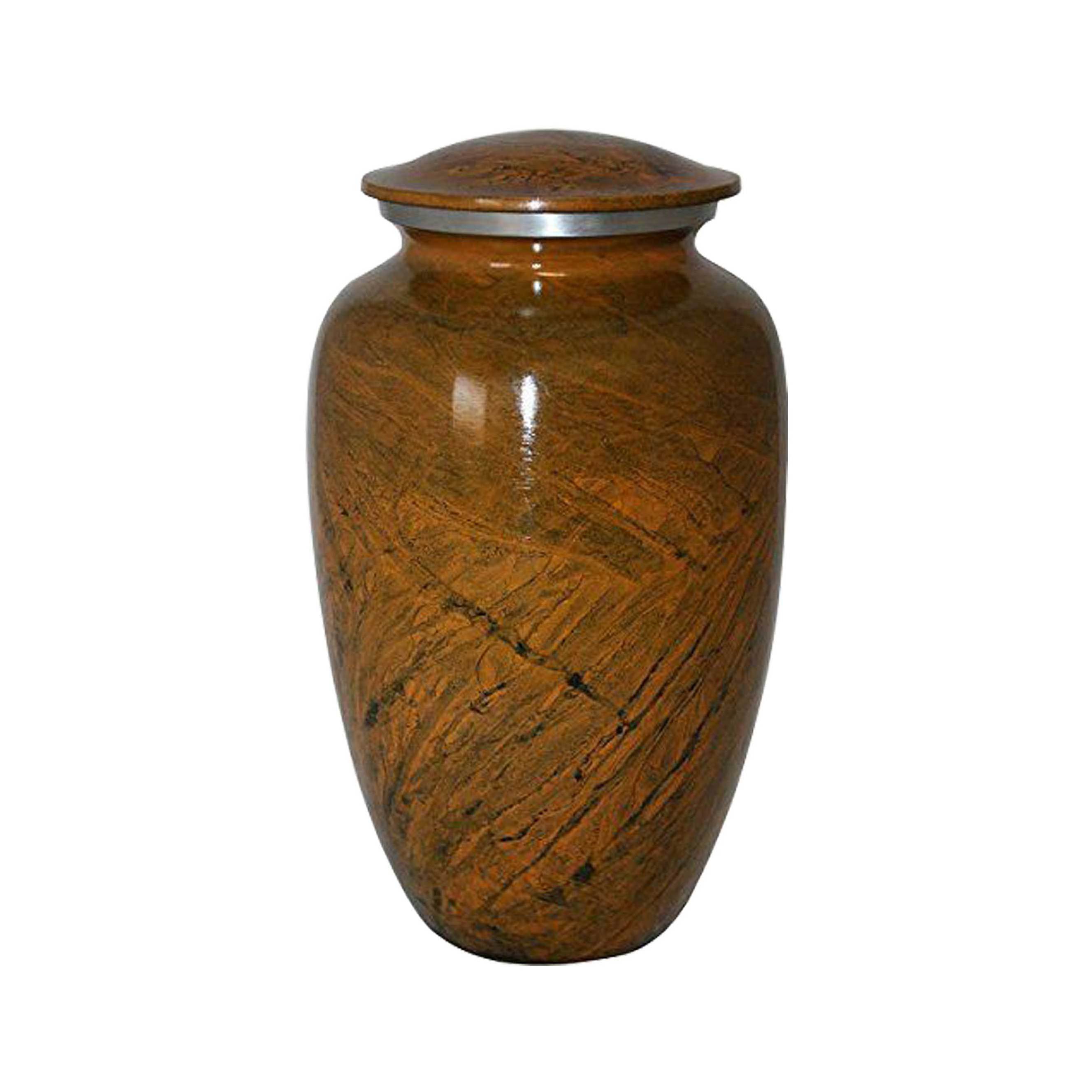 Hot Sale Royal Blue Marble Urn New Arrival Modern Style Brass Cremation Urns High on Demand Metal Funeral Supplies Cremation Urn