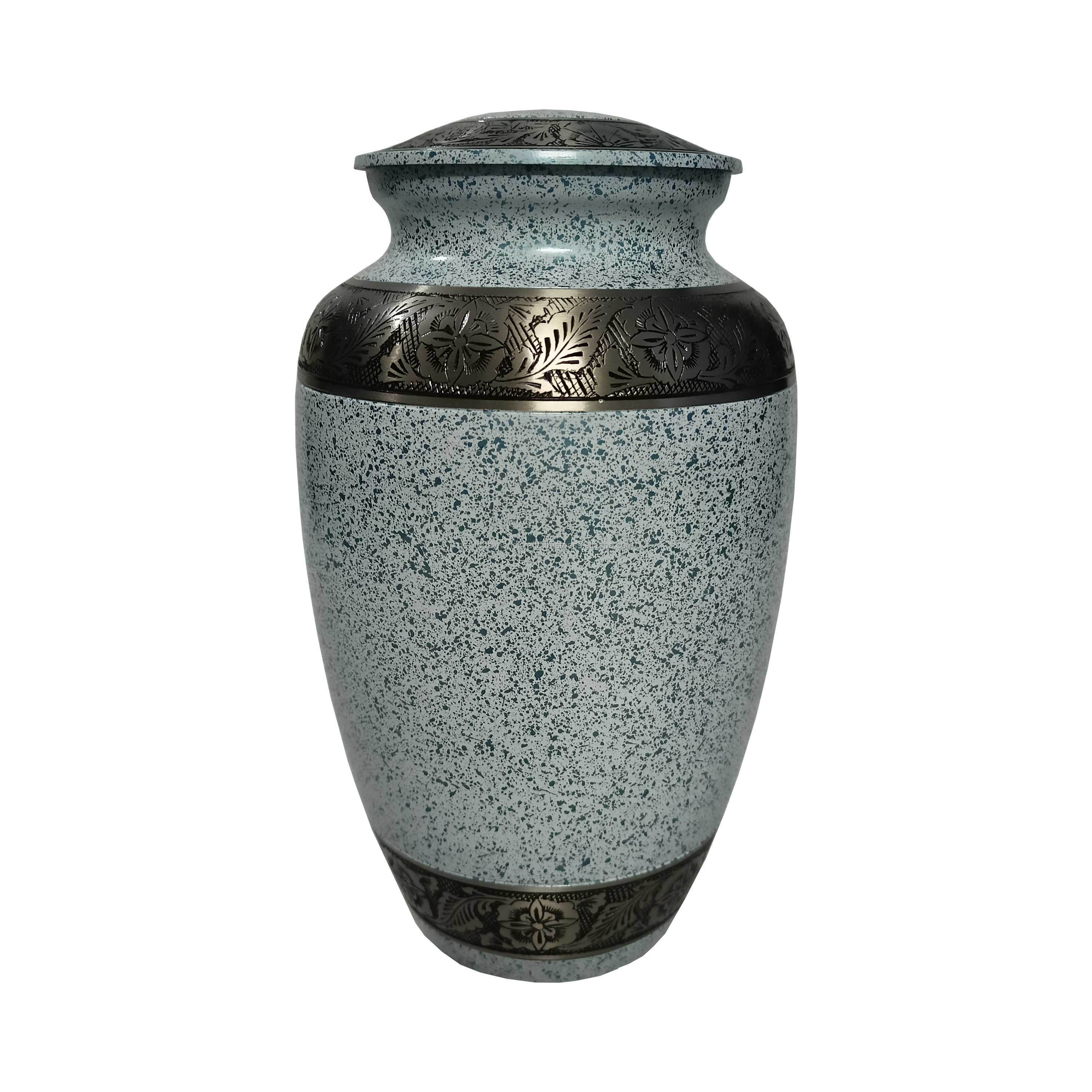 BLUE FOAM CLASSIC METAL URN Cremation Urns Classic Funeral Supplies Urns High Quality for Human Ashes New Style Brass Cremation