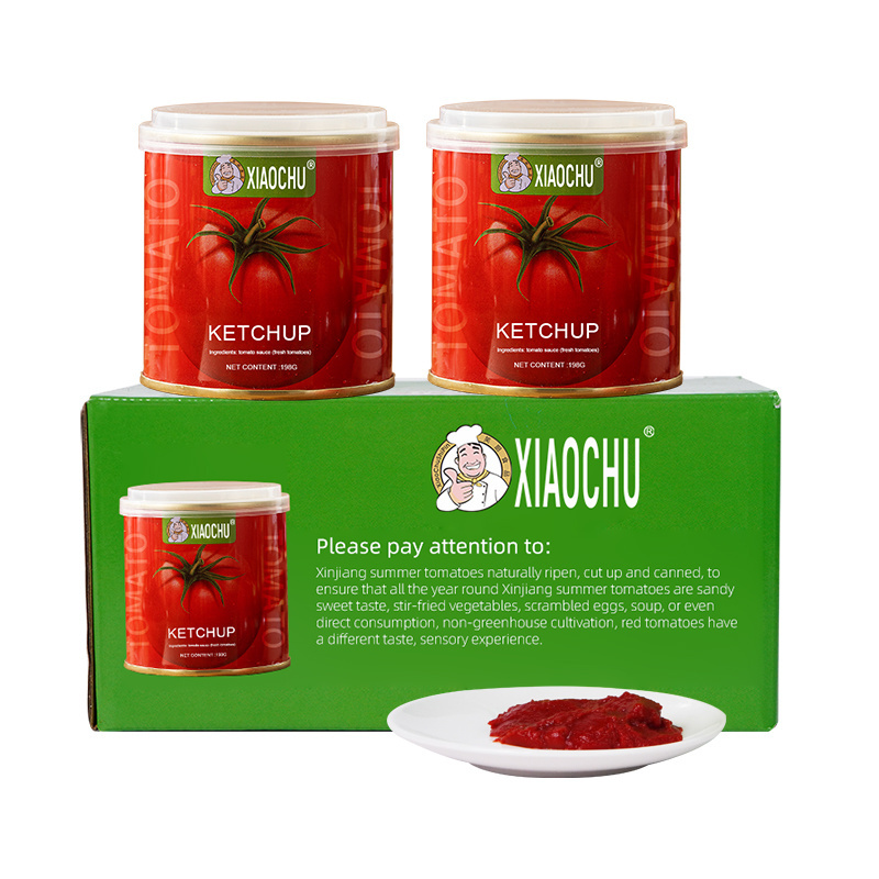 Best Taste Organic Fresh Double Concentrated Tomato Paste Tin Canned Food For Halal African Food Cooking