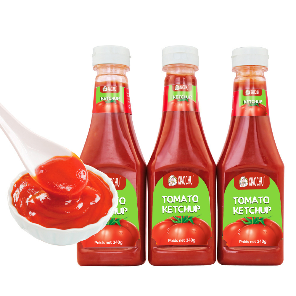 plastic squeeze bottles Halal Standard turkey Tomato Ketchup Wholesale OEM Brand 320g tomato paste