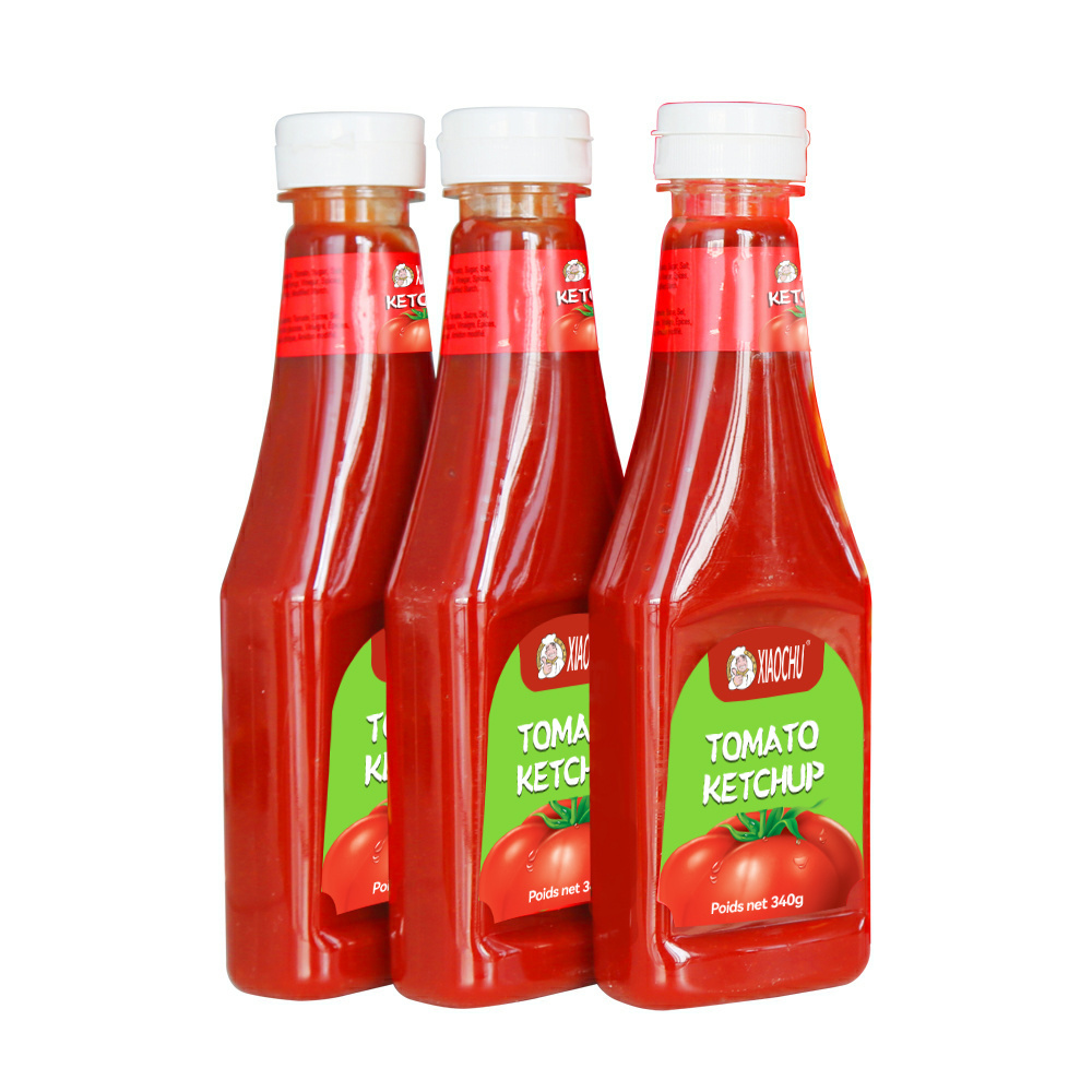 plastic squeeze bottles Halal Standard turkey Tomato Ketchup Wholesale OEM Brand 320g tomato paste