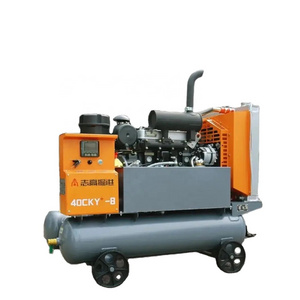 8 bar 5 m3/min Skid Construction Diesel Screw Air Compressor