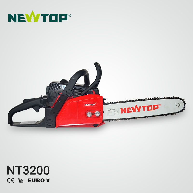 petrol chainsaw with electric start 32cc machine for cut trees