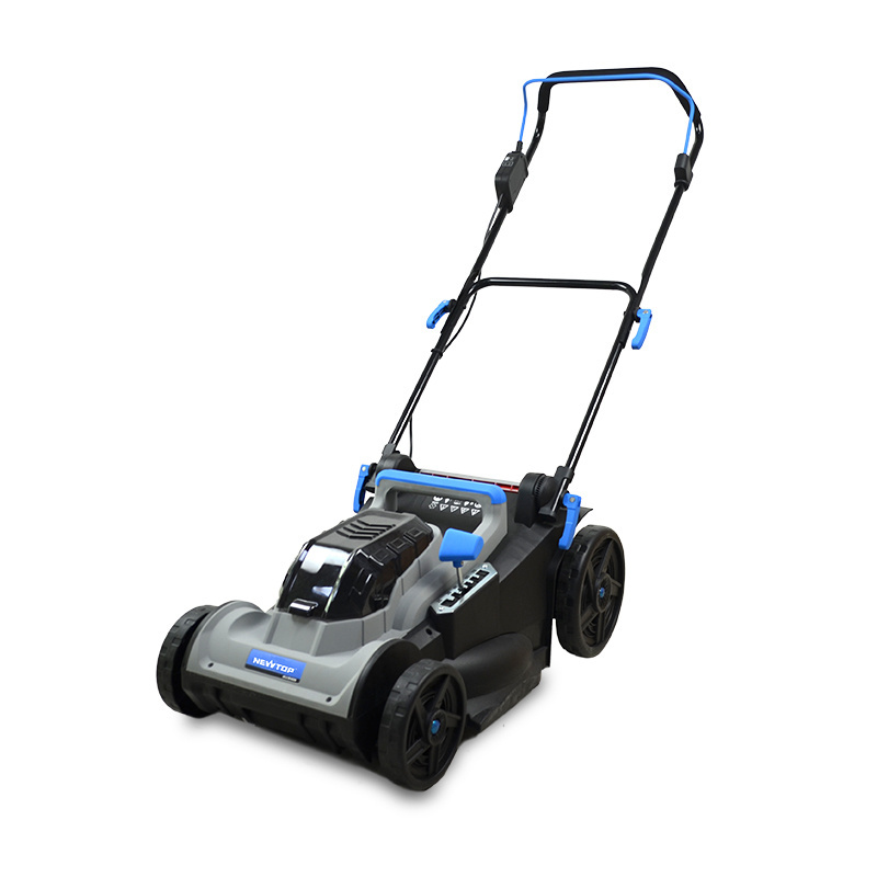 Cordless battery powered lawn mower with lithium battery electric mower with lift handle