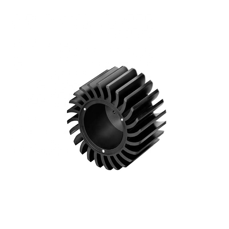 Aluminum extrusion round aluminium heat sink airfoil flexible curved computer cpu fan heat sink