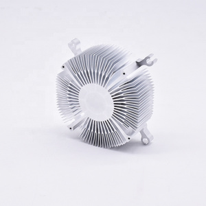 Aluminum extrusion round aluminium heat sink airfoil flexible curved computer cpu fan heat sink