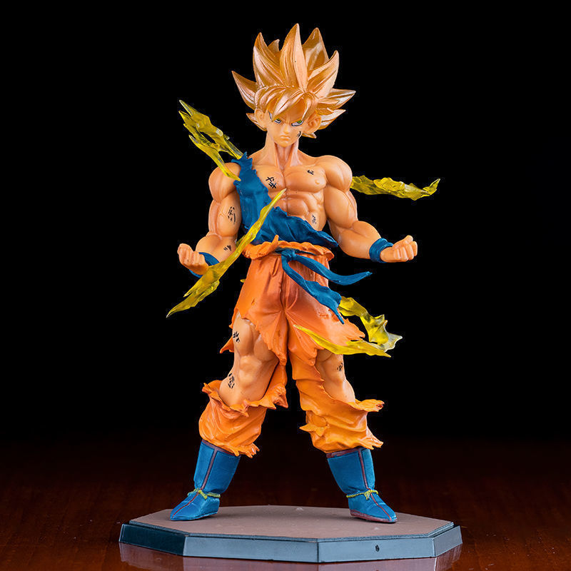 Customized Japan Famous Resin Figurines Anime Character Goku Life Size Fiber glass Figure Statue Fiberglass Sculpture Factory