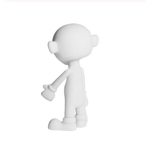 DIY PVC Figurine Blank White Vinyl Figure Toys OEM