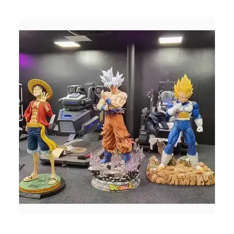 Customized Japan Famous Resin Figurines Anime Character Goku Life Size Fiber glass Figure Statue Fiberglass Sculpture Factory