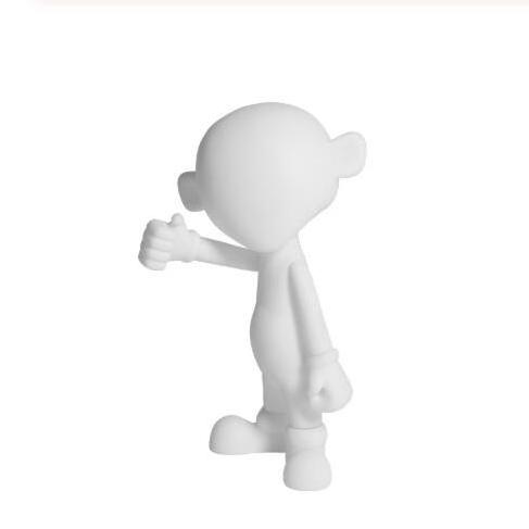 DIY PVC Figurine Blank White Vinyl Figure Toys OEM