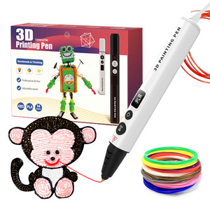 design filament refill creative toy 3d printer pen type-c port LED display 3d printing pen diy pen