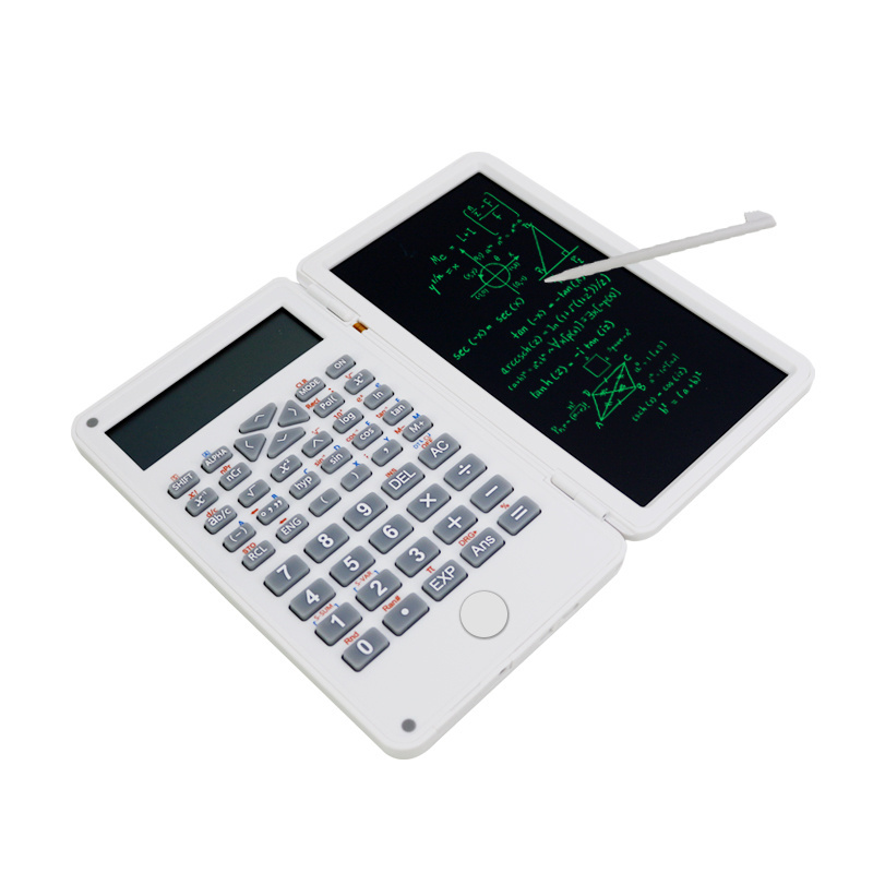 Hot Selling Calculator with 6 inch Writing Tablet Portable Scientific Calculator Writing Pad