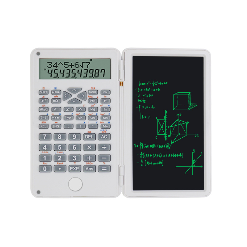 Hot Selling Calculator with 6 inch Writing Tablet Portable Scientific Calculator Writing Pad