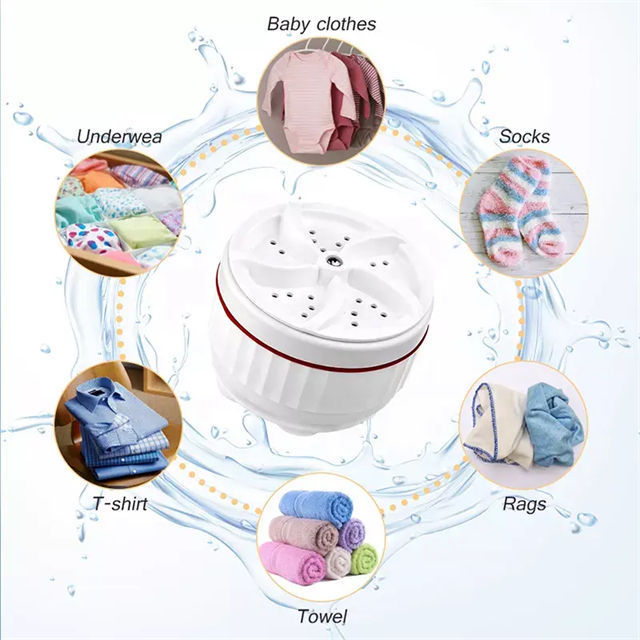 Turbo Washing Underwear Socks Dress Shoes Clothes Machine Ultrasonic Turbine Washer  Ultrasonic Washing Machine For Socks Shoes