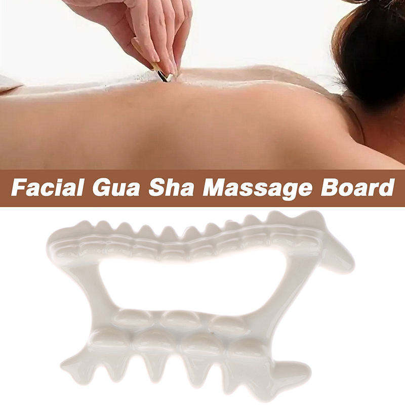 Gua Sha Black Face Massage Tool Ceramic Massager Board Top Seller Neck Back Hair And Body Guasha